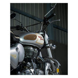Trip Machine Mini Classic Leather Tank Pads - Tobacco Suede - MOTOCCINO