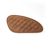 Trip Machine Mini Diamond Leather Tank Pad Set - Tobacco - MOTOCCINO