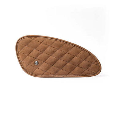 Trip Machine Mini Diamond Leather Tank Pad Set - Tobacco - MOTOCCINO