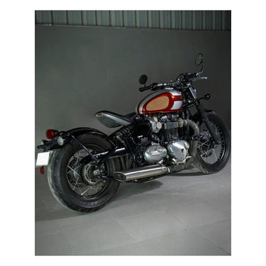 Trip Machine Mini Diamond Leather Tank Pad Set - Tobacco - MOTOCCINO