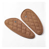 Trip Machine Mini Diamond Leather Tank Pad Set - Tobacco - MOTOCCINO