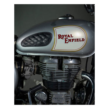 Trip Machine Mini Diamond Leather Tank Pads - Black - MOTOCCINO