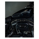 Trip Machine Mini Diamond Leather Tank Pads - Black Suede - MOTOCCINO