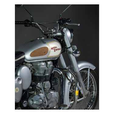 Trip Machine Mini Diamond Leather Tank Pads - Tobacco - MOTOCCINO