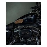 Trip Machine Mini Diamond Leather Tank Pads - Tobacco Suede - MOTOCCINO