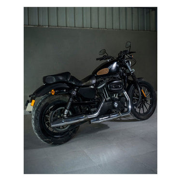 Trip Machine Mini Diamond Leather Tank Pads - Tobacco Suede - MOTOCCINO