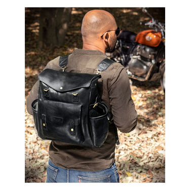 Trip Machine Outlander Saddlebag - Black - MOTOCCINO
