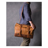 Trip Machine Outlaw Saddlebag - Vintage Tan - MOTOCCINO