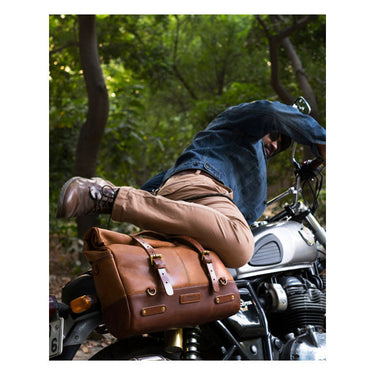 Trip Machine Outlaw Saddlebag - Vintage Tan - MOTOCCINO