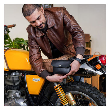 Trip Machine Sidekick Moto Pouch - Black - MOTOCCINO