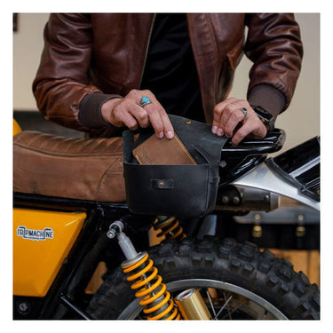 Trip Machine Sidekick Moto Pouch - Black - MOTOCCINO