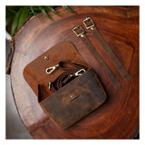 Trip Machine Sidekick Moto Pouch - Mocha - MOTOCCINO