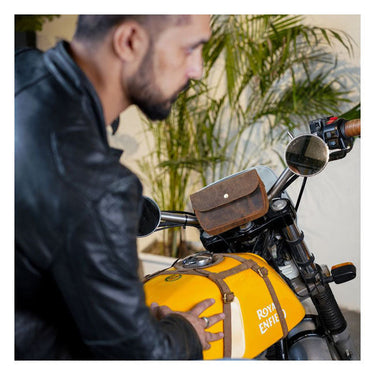 Trip Machine Sidekick Moto Pouch - Mocha - MOTOCCINO