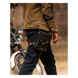 Trip Machine Thigh Bag - Black - MOTOCCINO