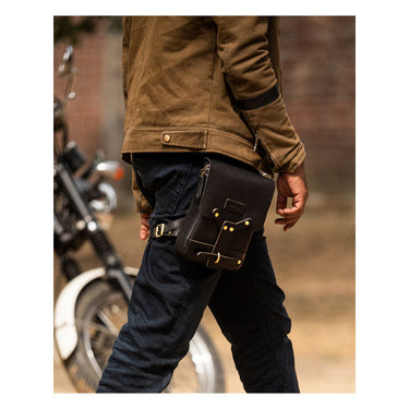 Trip Machine Thigh Bag - Black - MOTOCCINO