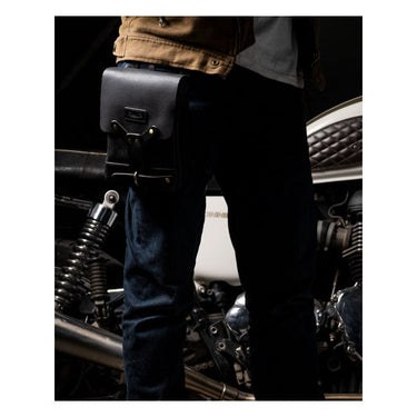 Trip Machine Thigh Bag - Black - MOTOCCINO
