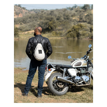 Trip Machine Trooper Helmet Bag - Black - MOTOCCINO