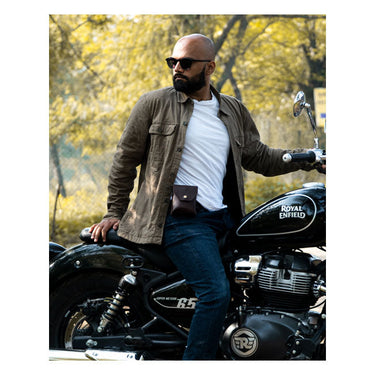 Trip Machine Trooper Helmet Bag - Caffeine - MOTOCCINO