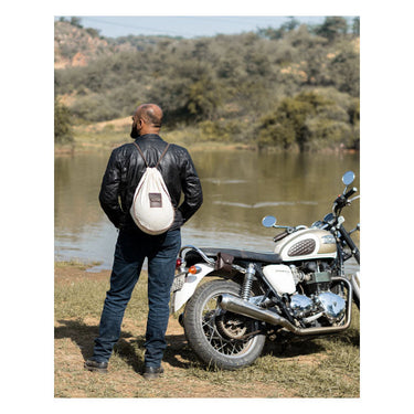 Trip Machine Trooper Helmet Bag - Caffeine - MOTOCCINO