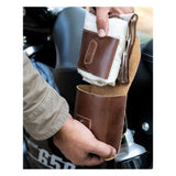 Trip Machine Trooper Helmet Bag - Cognac - MOTOCCINO