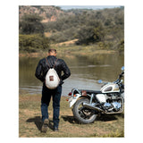 Trip Machine Trooper Helmet Bag - Cognac - MOTOCCINO