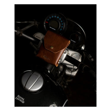 Trip Machine Trooper Helmet Bag - Cognac - MOTOCCINO