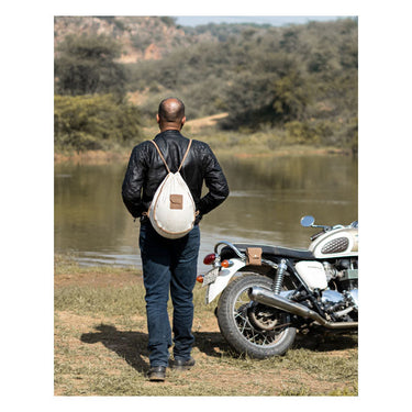 Trip Machine Trooper Helmet Bag - Tobacco - MOTOCCINO