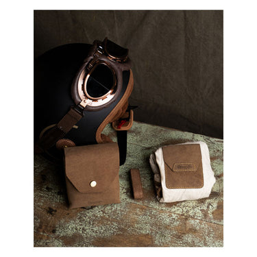 Trip Machine Trooper Helmet Bag - Tobacco - MOTOCCINO