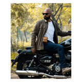 Trip Machine Trooper Helmet Bag - Vintage Tan - MOTOCCINO