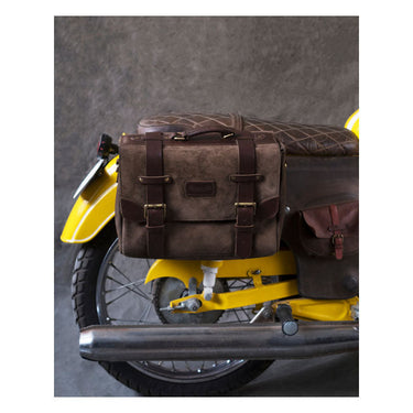 Trip Machine Warrior Saddlebag - Tobacco - MOTOCCINO