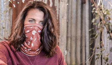 Wildust Sisters NECKWARMER - RED CHILI - MOTOCCINO