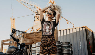 Wildust Sisters T-SHIRT - WOMAN RIDER - MOTOCCINO