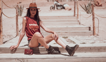 Wildust Sisters TANK SHIRT - VEGAS - MOTOCCINO