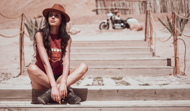 Wildust Sisters TANK SHIRT - VEGAS - MOTOCCINO