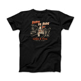 Age of Glory Born To Ride T-Shirt - Washed Black - MOTOCCINO