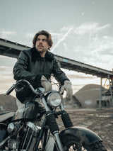 Age of Glory Rover Waxed Leather Gloves - Aged White - MOTOCCINO