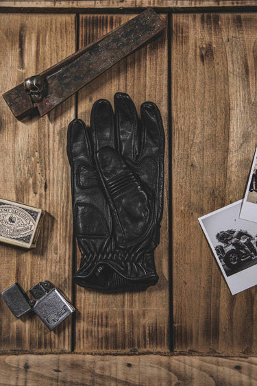 Age of Glory Garage Leather Gloves - Black - MOTOCCINO