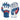 Age of Glory Hero Leather Gloves - Blue White Red