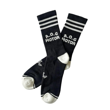 Age of Glory Marauder Socks - Off-White/Black - MOTOCCINO