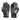 Age of Glory Miles Leather Gloves - Black Grey