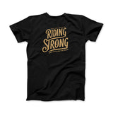Age of Glory Riding Strong T-Shirt - Washed Black - MOTOCCINO