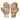 Age of Glory Victory Leather Gloves - Cream / Brown