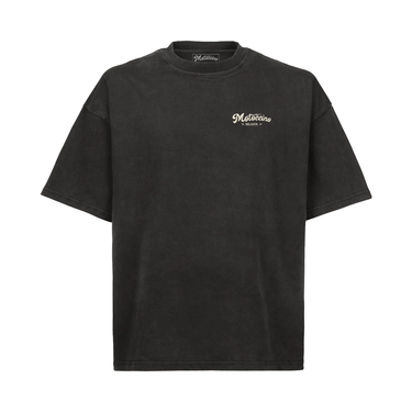 Motoccino Never Lose Your Spark Oversized Boxy T-shirt - Washed Black