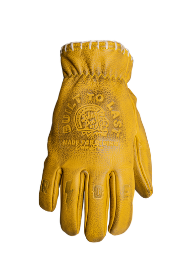 John Doe Coyote Gloves - Yellow Embossed